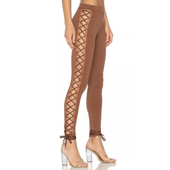 NWT FENTY PUMA Sz S BOXING BOMBER LACING LEGGINGS - Picture 1 of 6